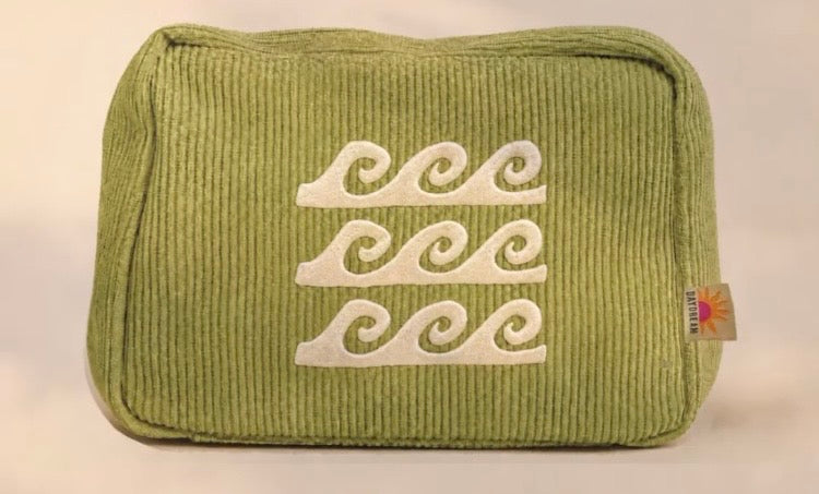Corduroy makeup bag