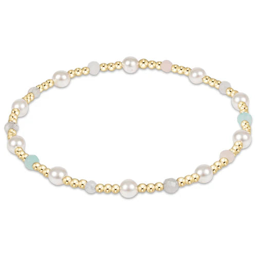 Pearl Sincerity Pattern 4mm Bead Bracelet