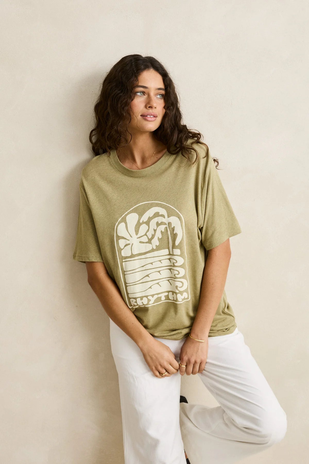Palm And Sun Oversized T-Shirt