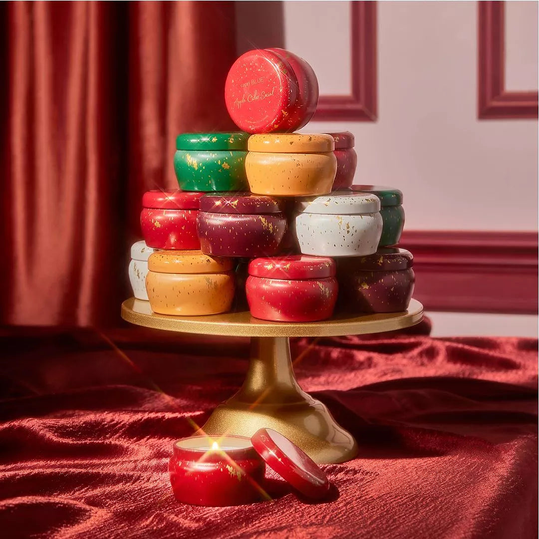 Holiday Glimmer Mini Tin Candle