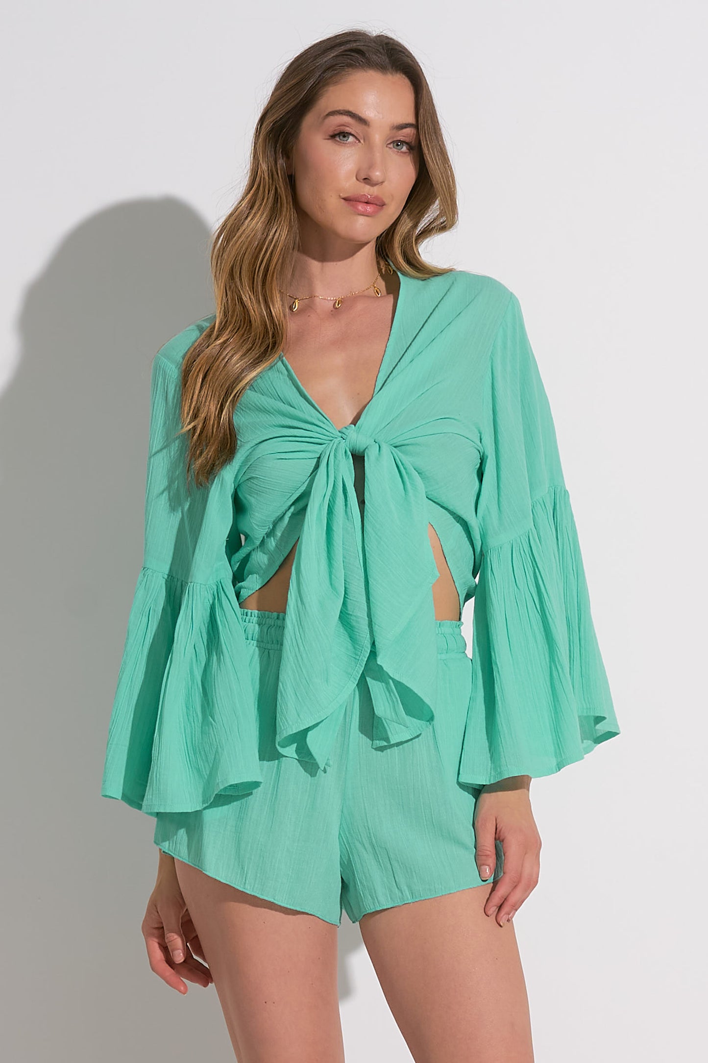 Belle Sleeve Tie Top