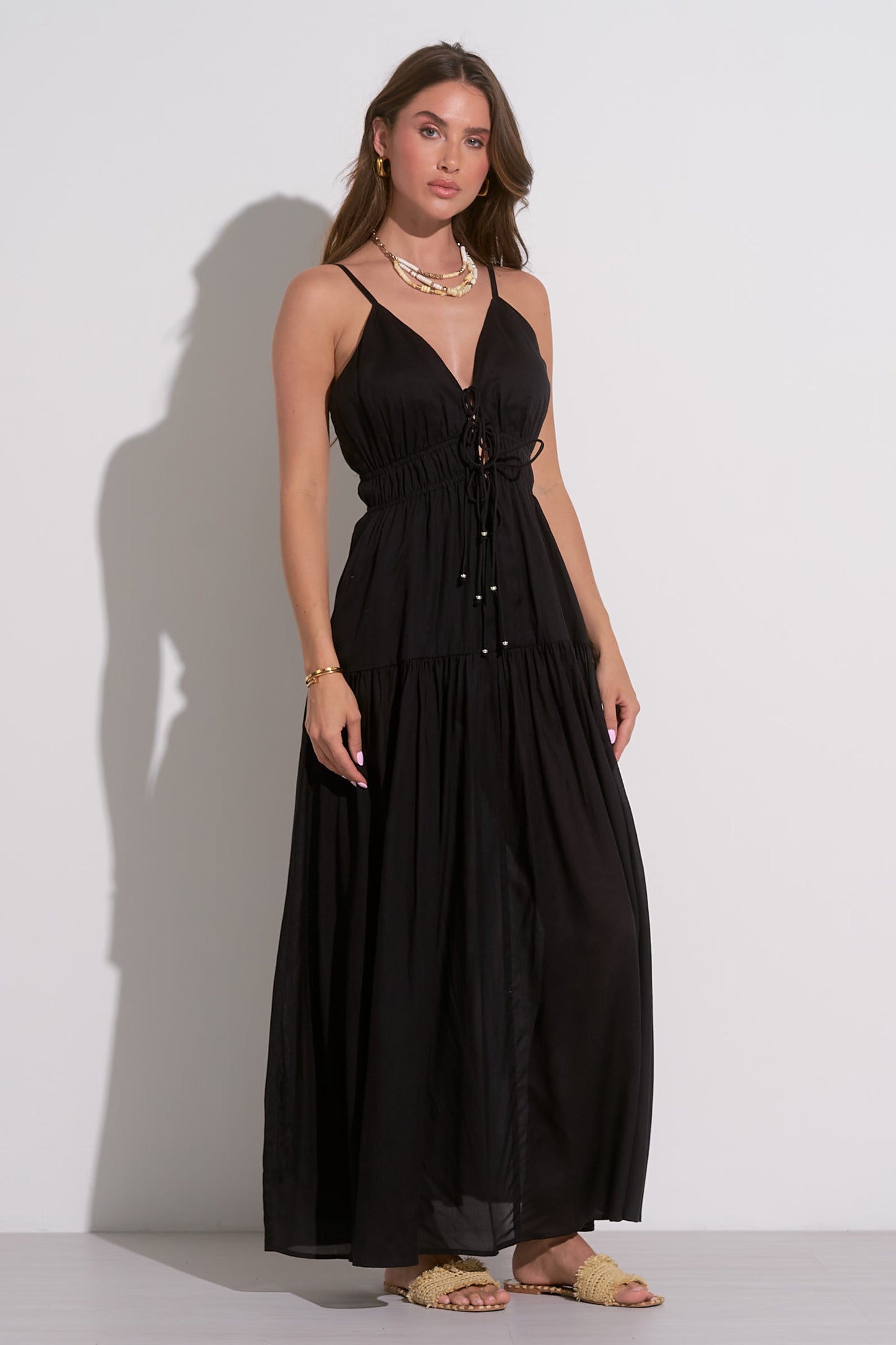 Late Nights Spaghetti Strap Maxi