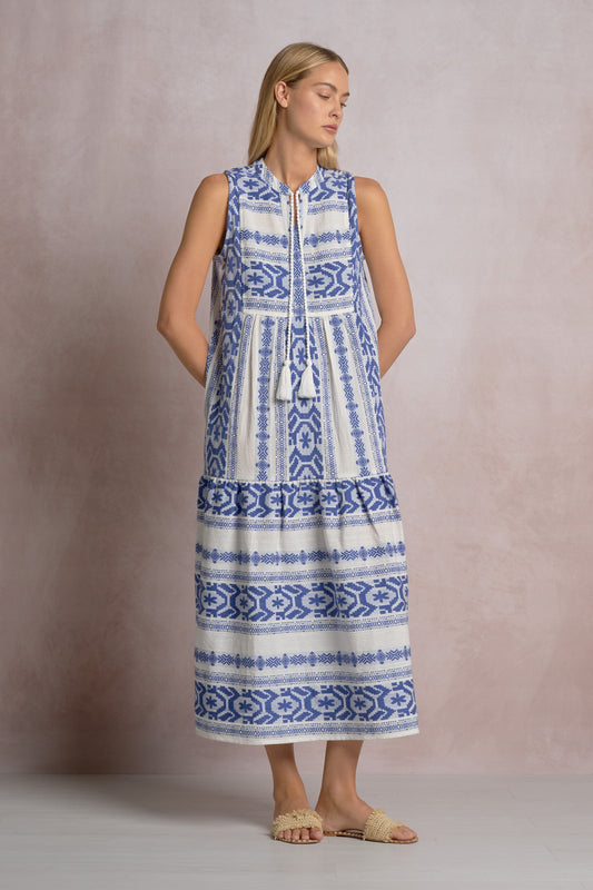 Tidal Embroidered Maxi Dress