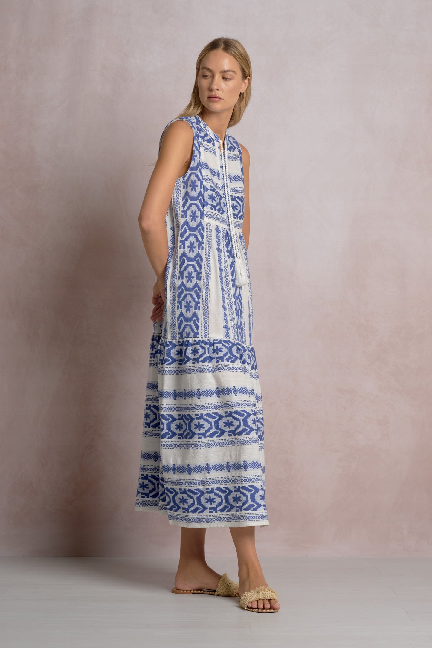 Tidal Embroidered Maxi Dress