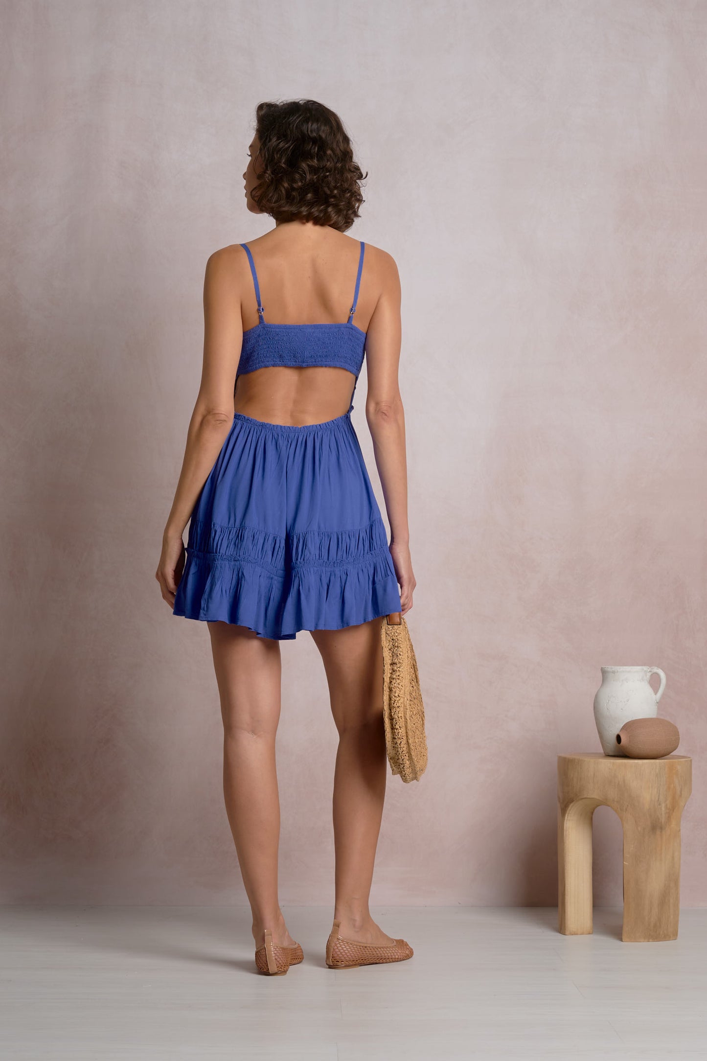 Sapphire Blue Mini Dress