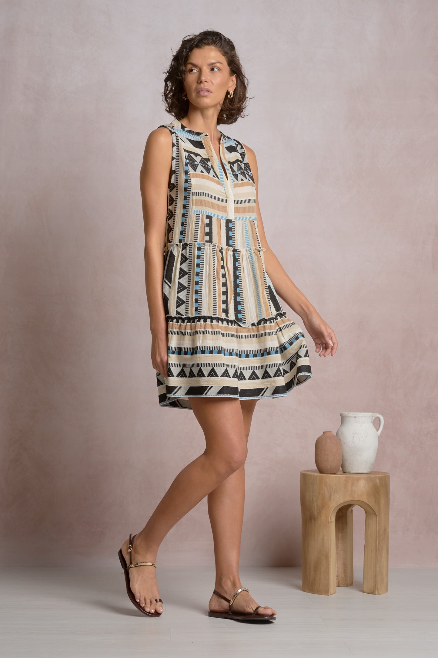 Tidal Printed Mini Dress