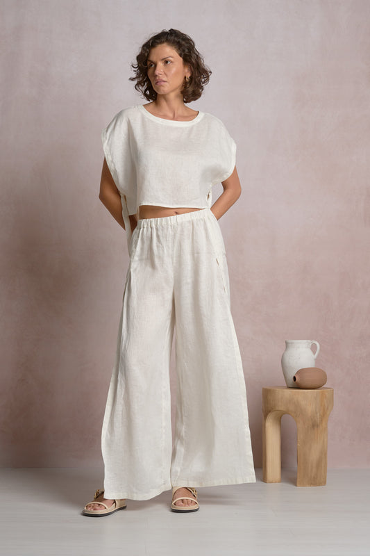 Resort Cropped Tie Top