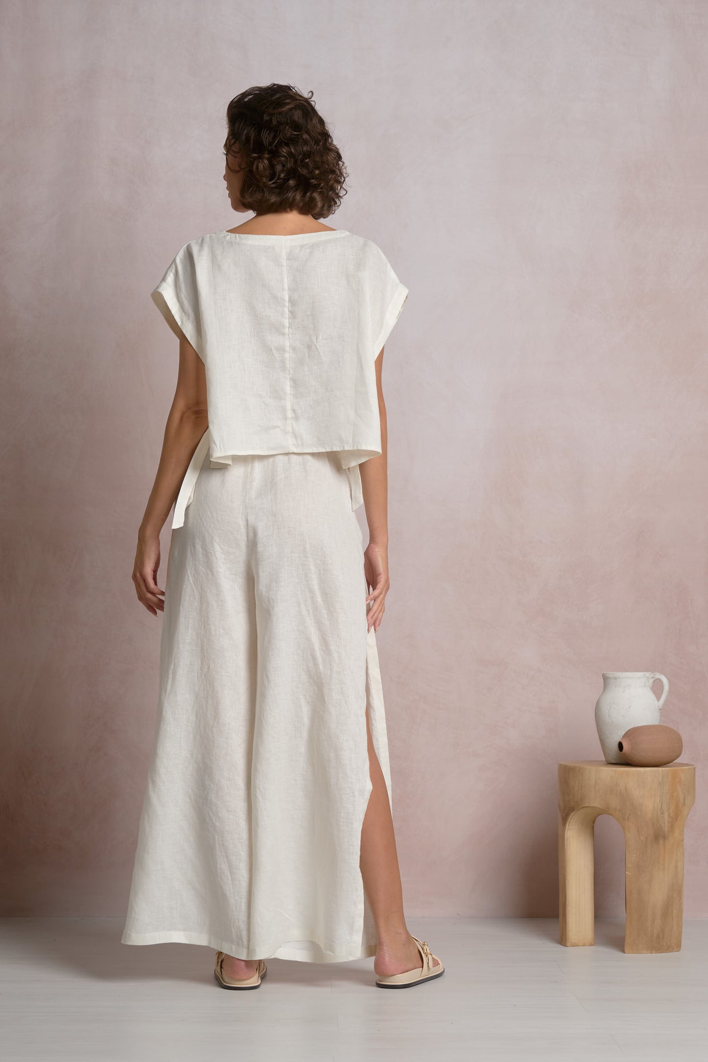 Resort Cropped Tie Top