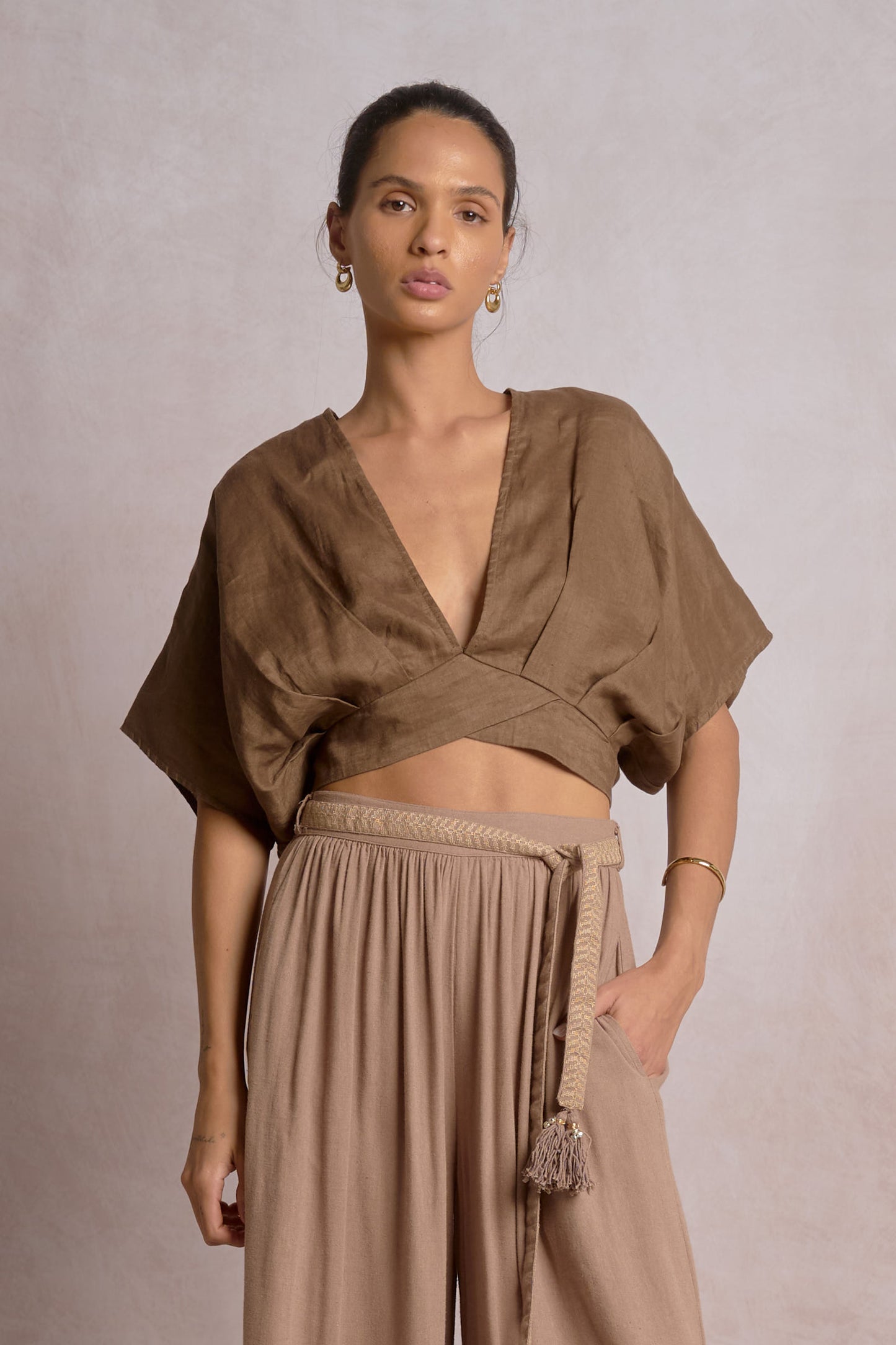 Bali Breeze Wrap Crop Top