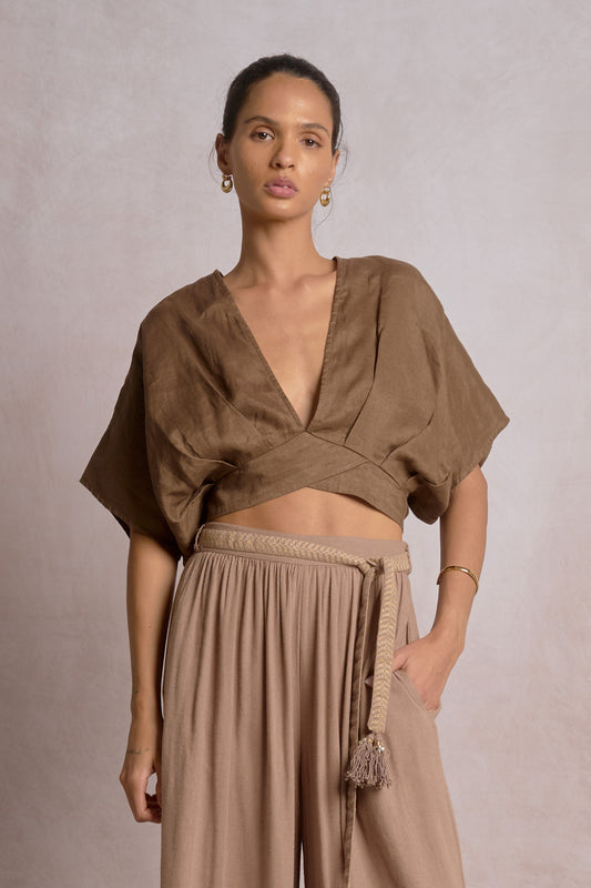 Bali Breeze Wrap Crop Top
