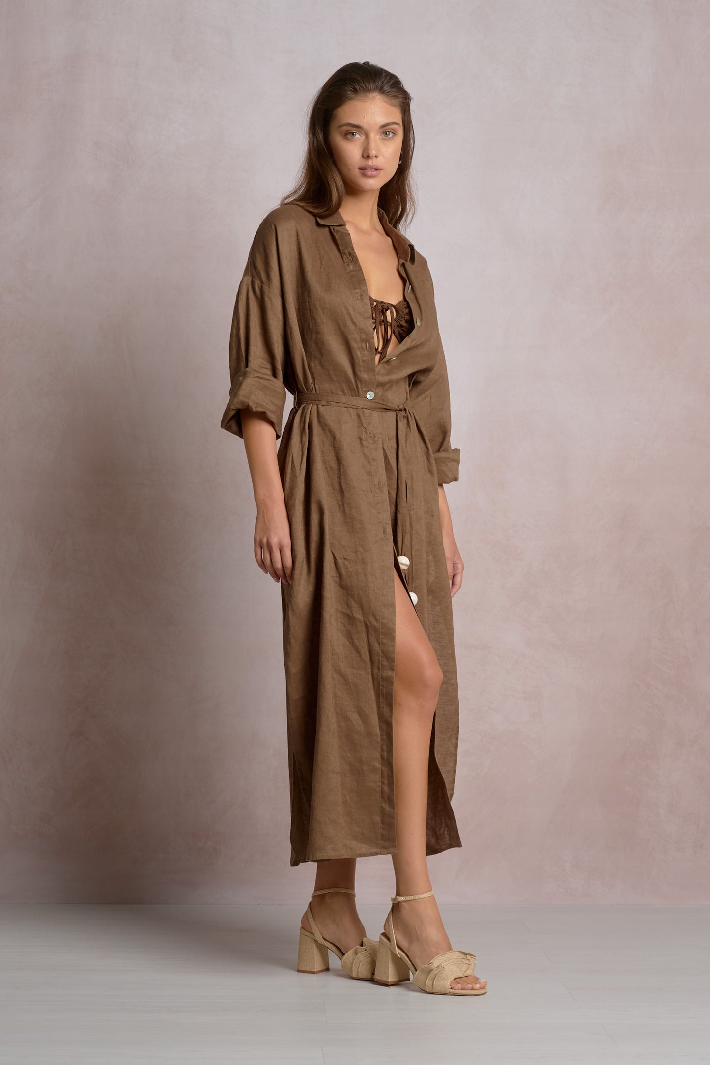 Bali Breeze Shirt Maxi Dress