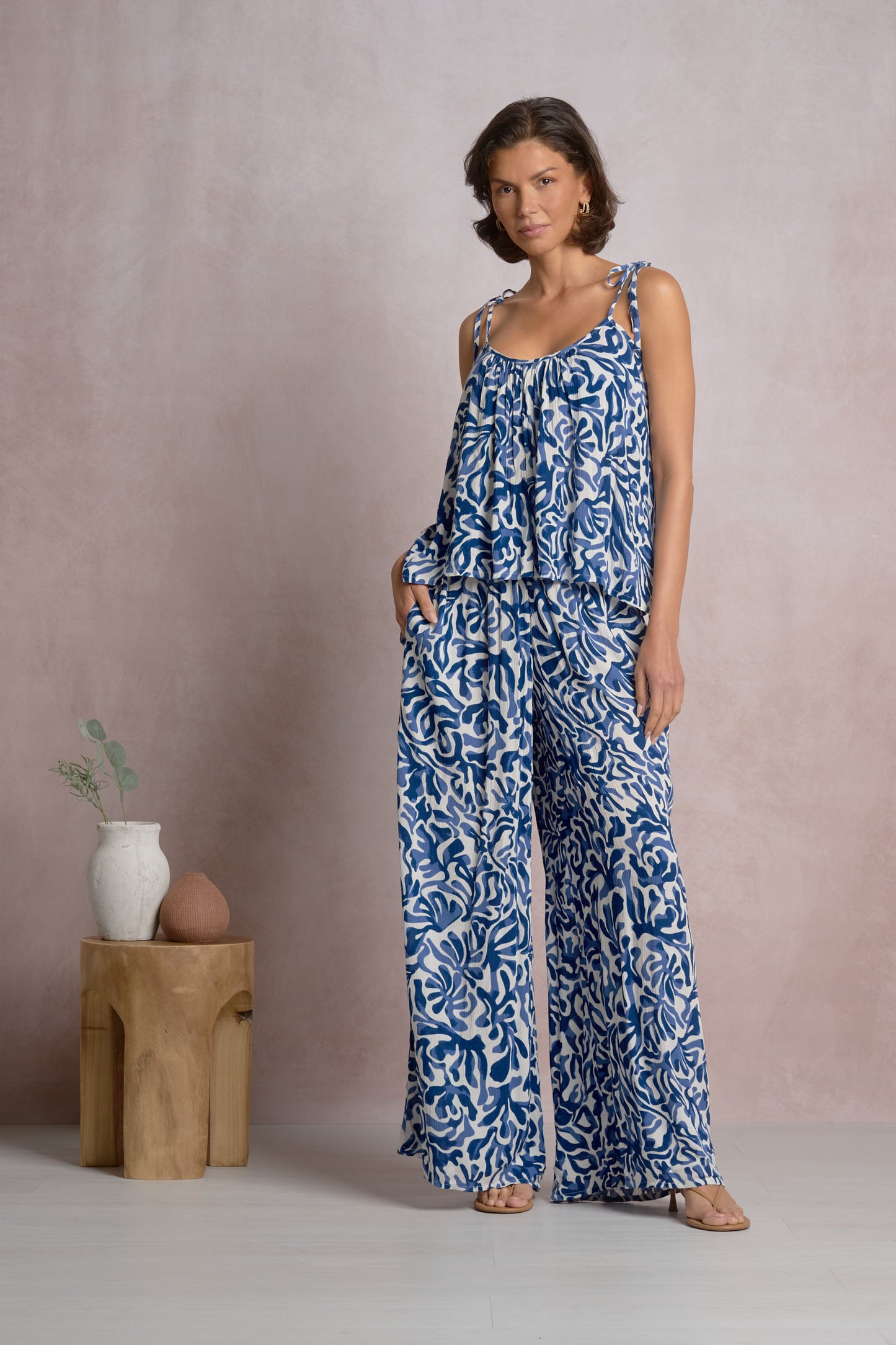 Coralina Flowy Spaghetti Strap Top