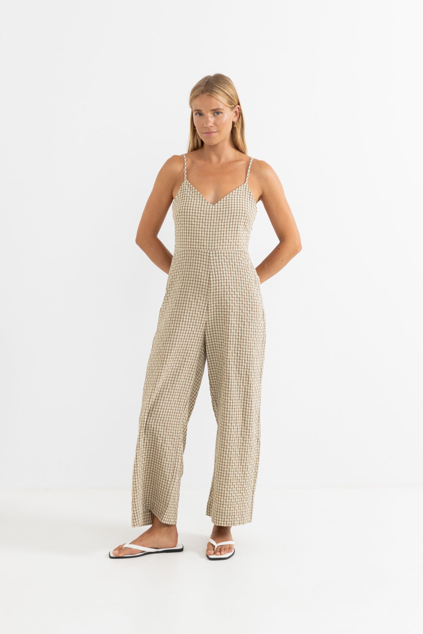 Luca Check Jumpsuit