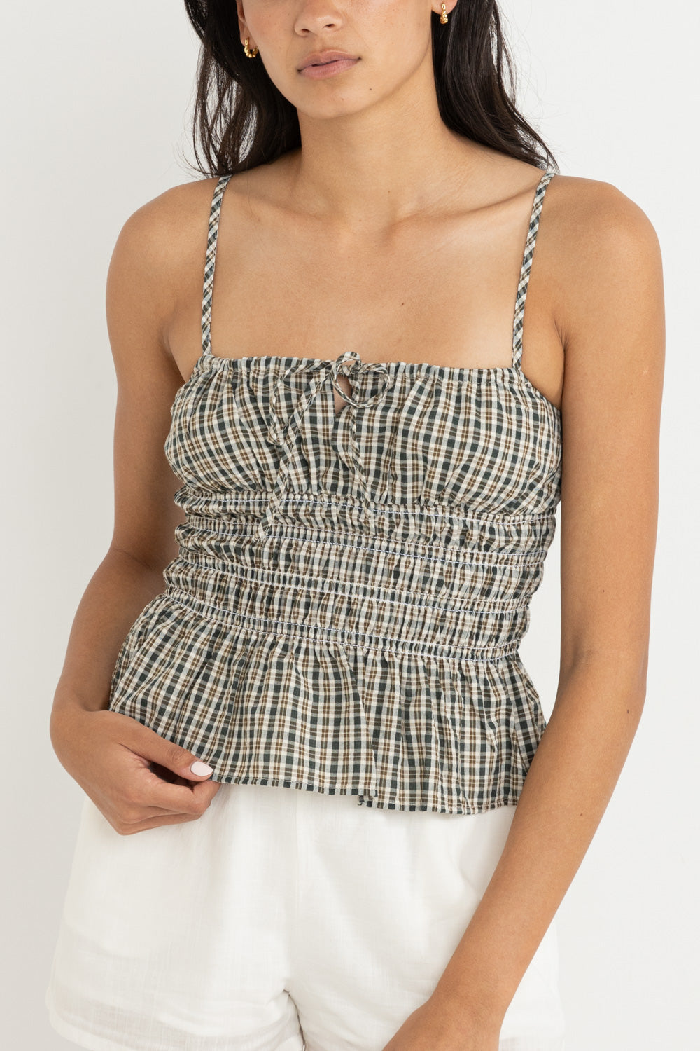 Antibes Plaid Top