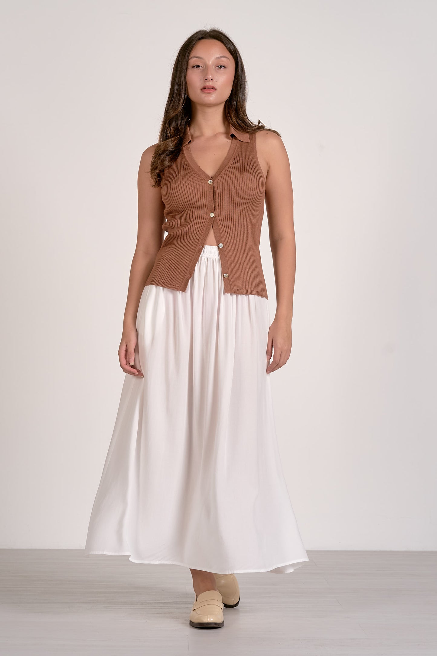 Carmela Collard Button Down Vest