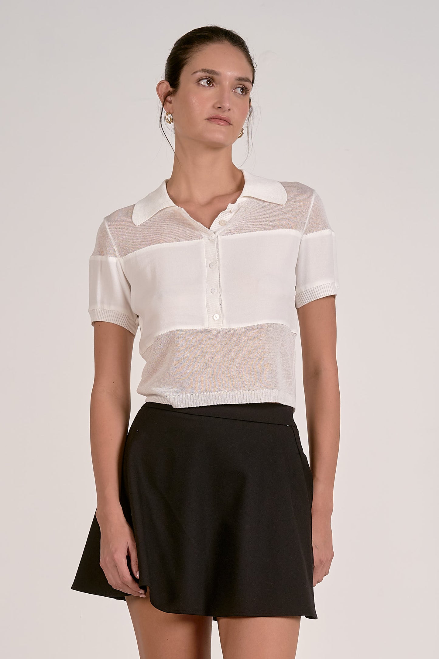 Tia Collared Top