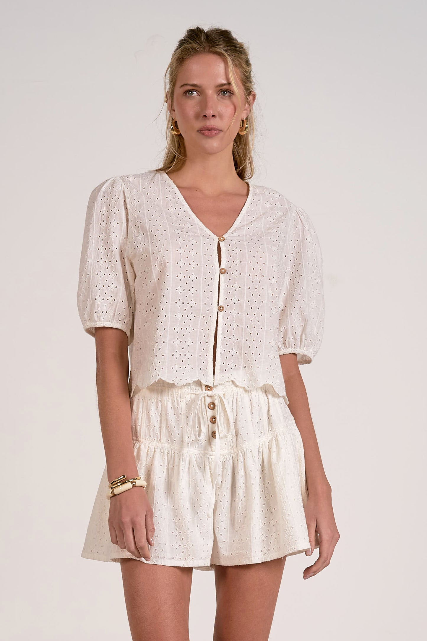 Springful Eyelet Blouse