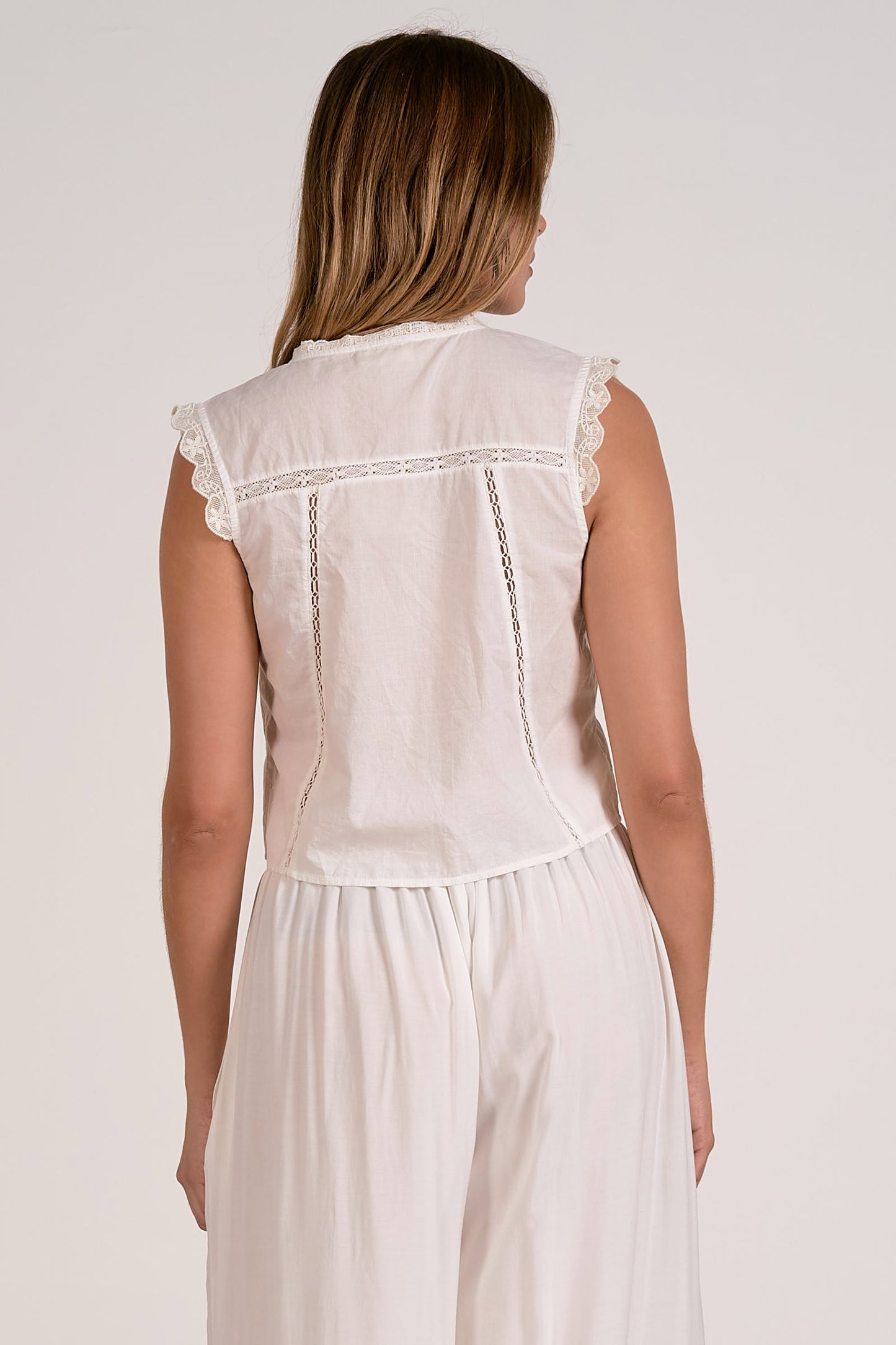 White Porcelain Tie Top