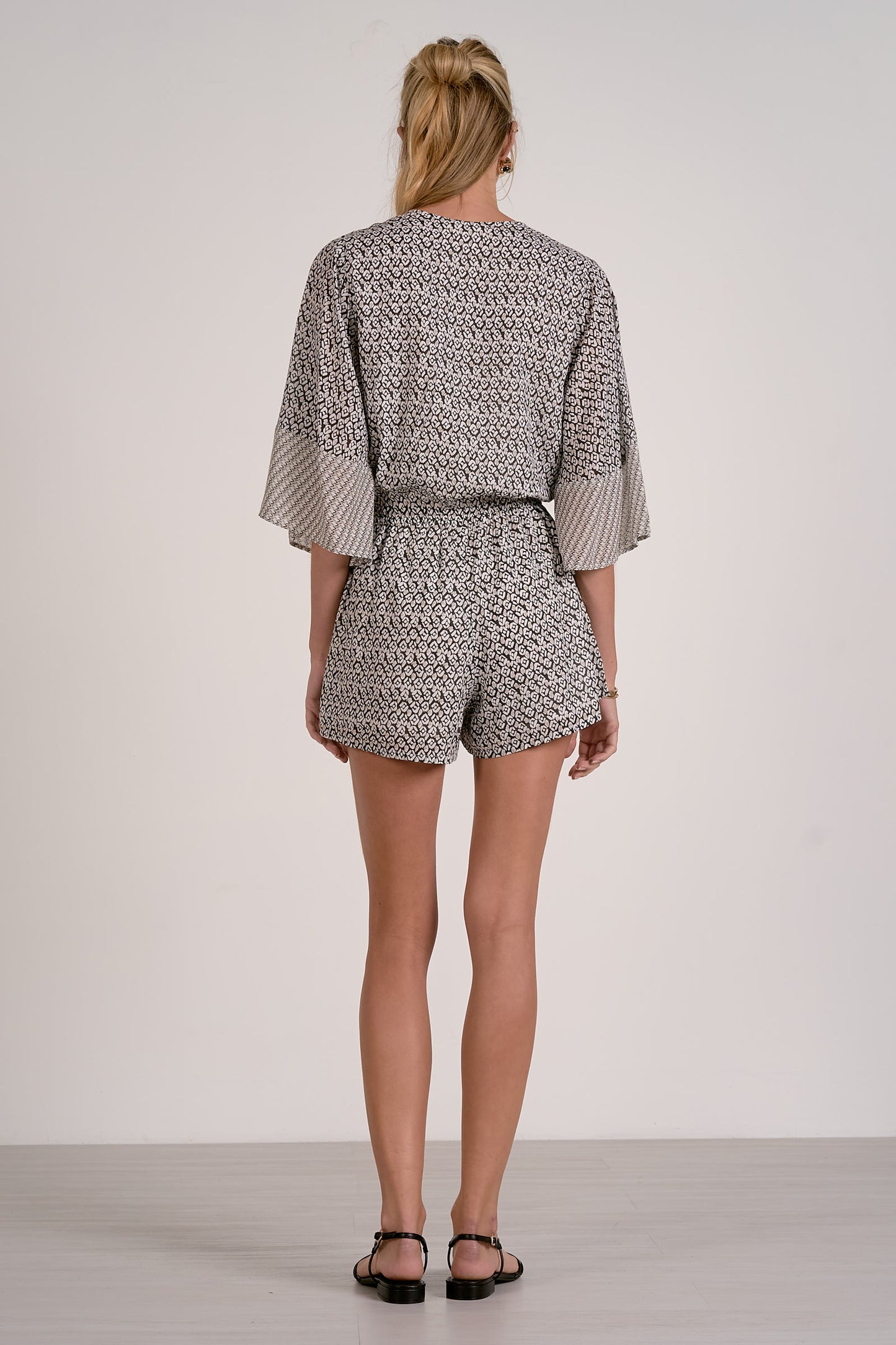 Zina Ruffle Sleeve Romper