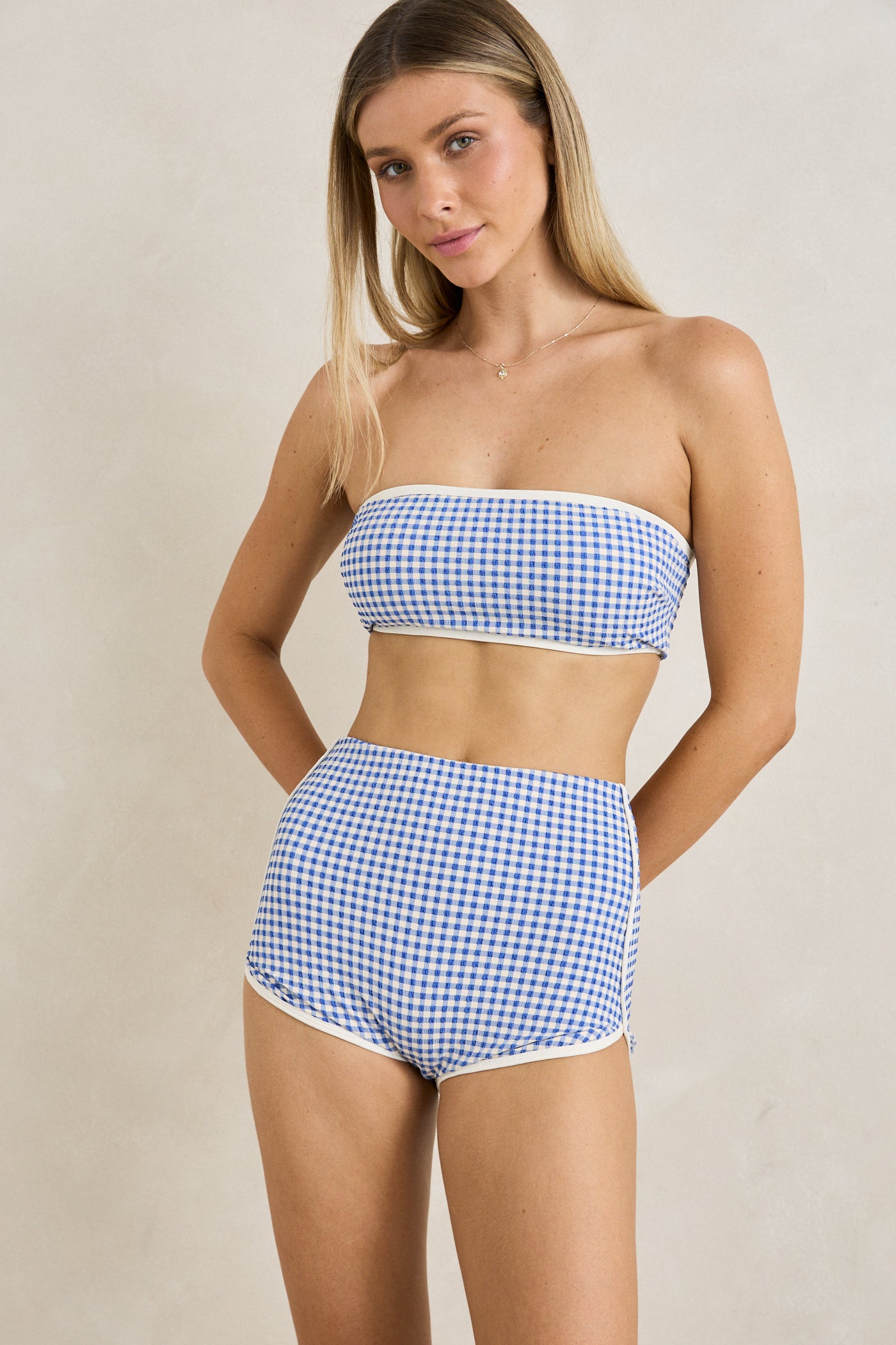 Capri Check Boyleg Bottom