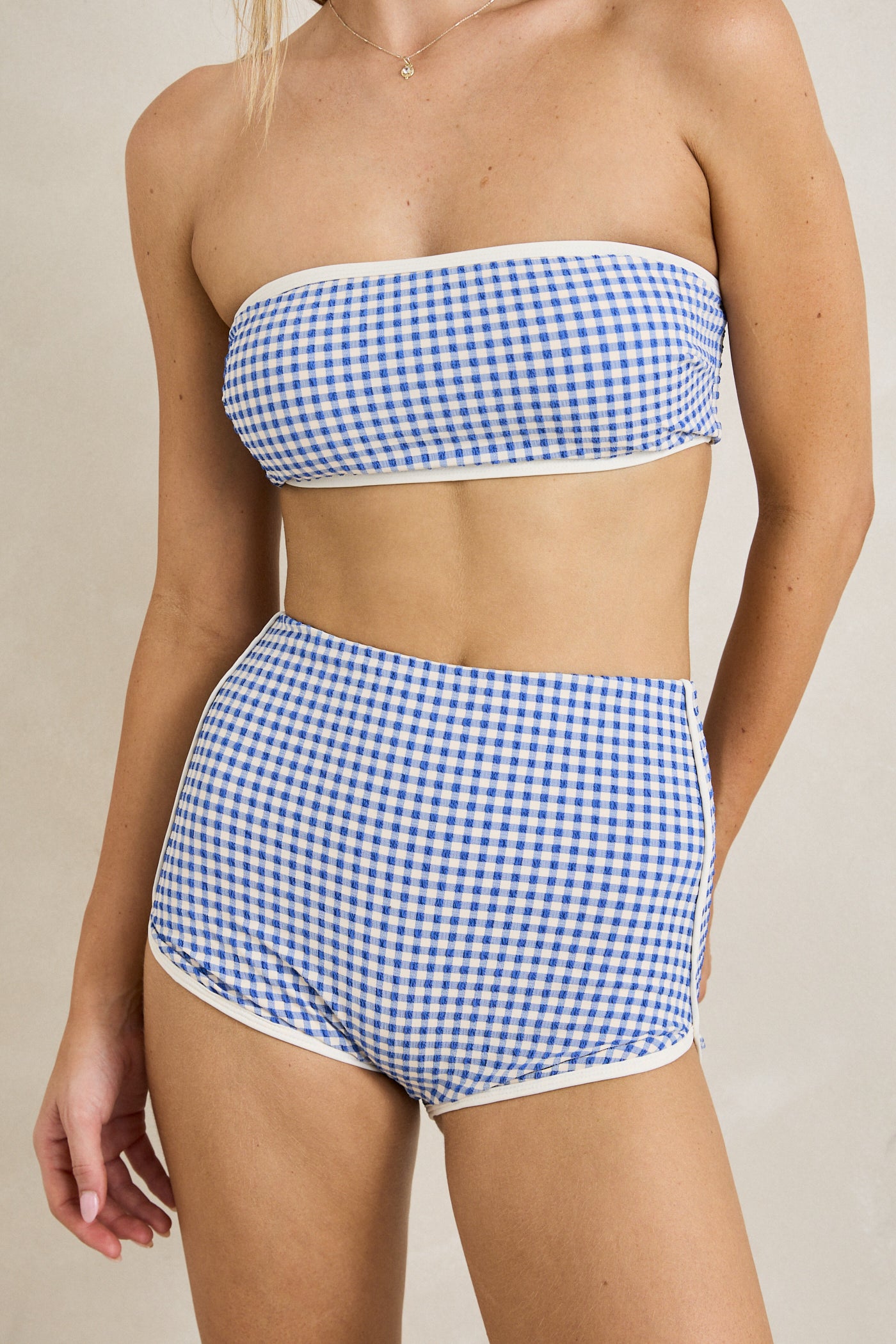 Capri Check Boyleg Bottom