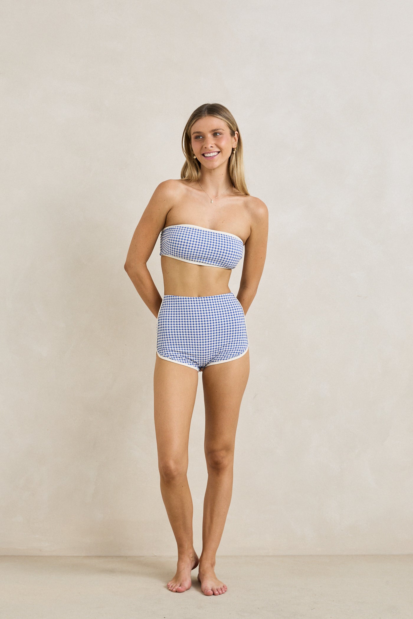 Capri Check Boyleg Bottom