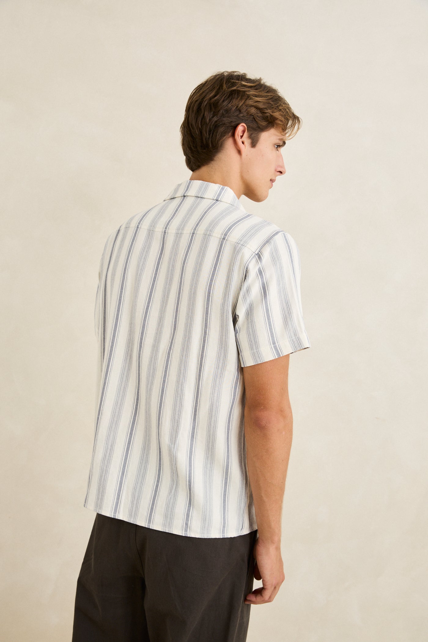 Turkish Stripe Short Sleeve Shirt