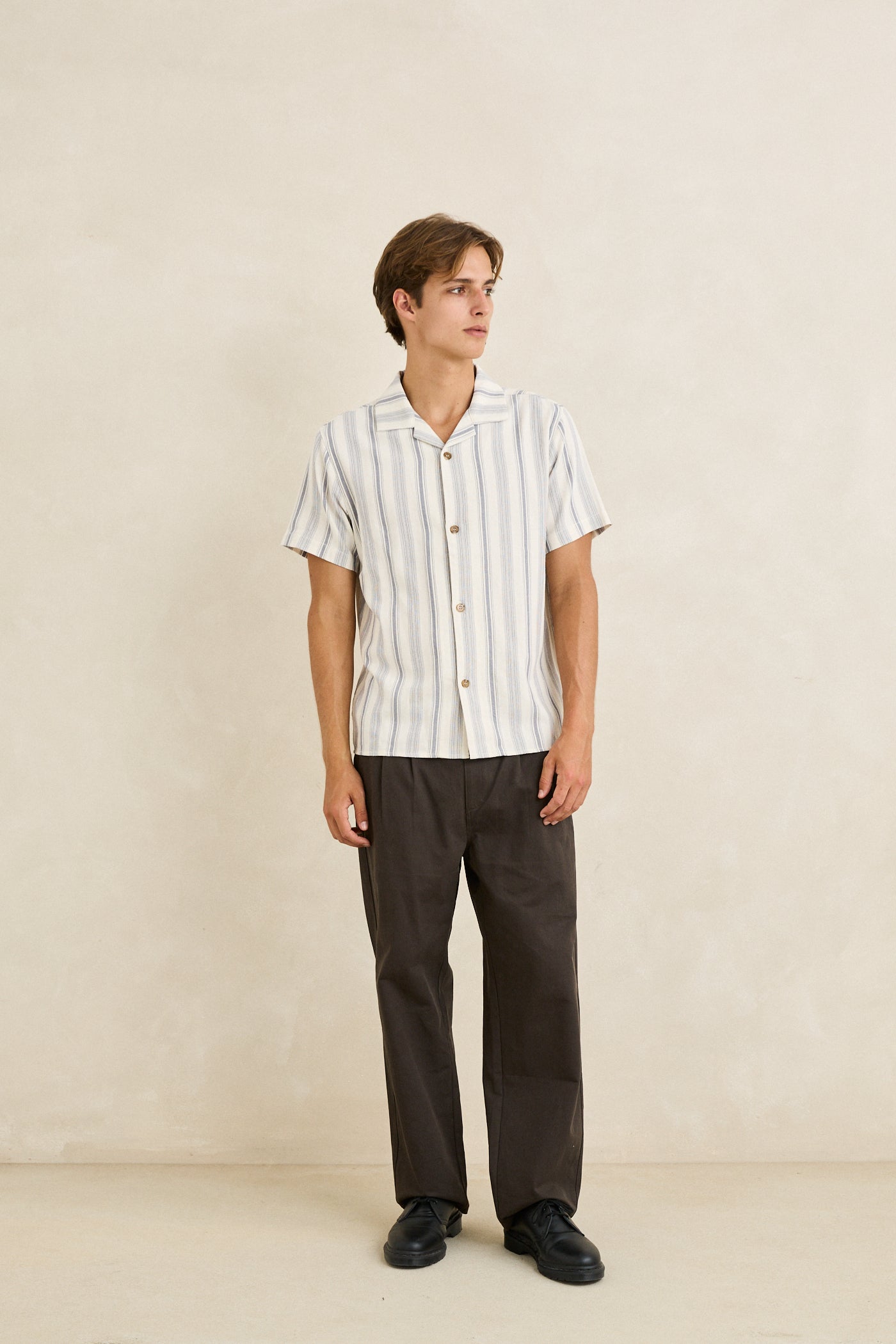 Turkish Stripe Short Sleeve Shirt