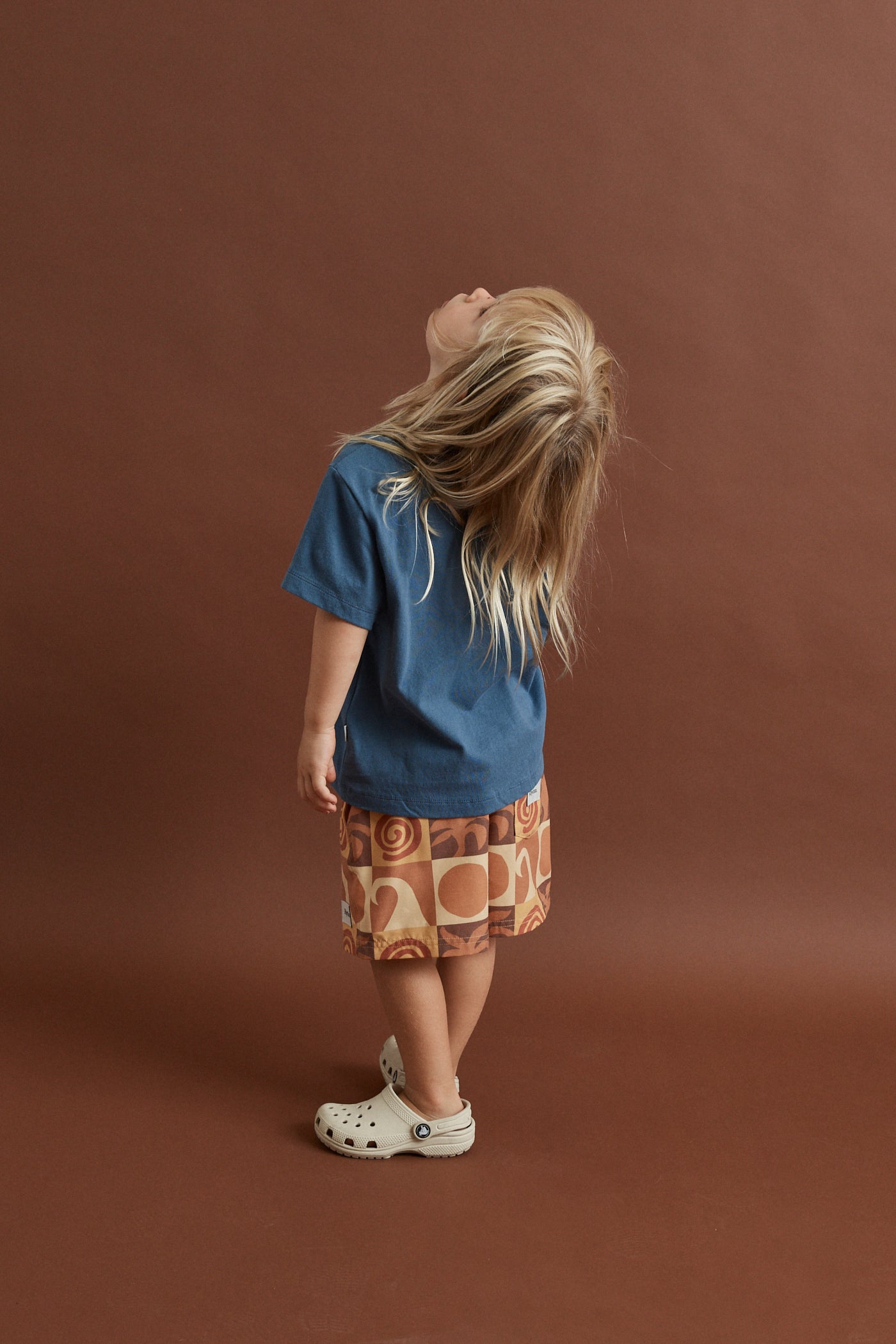 Kids Waves SS T-Shirt Vintage Blue
