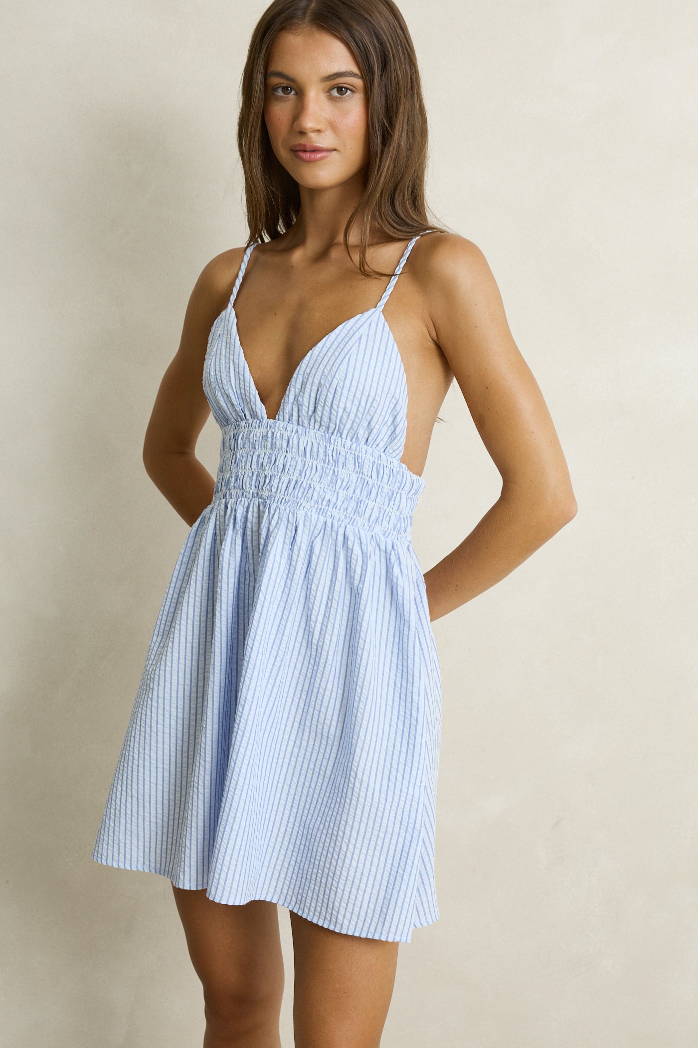 Vista Stripe Mini Dress