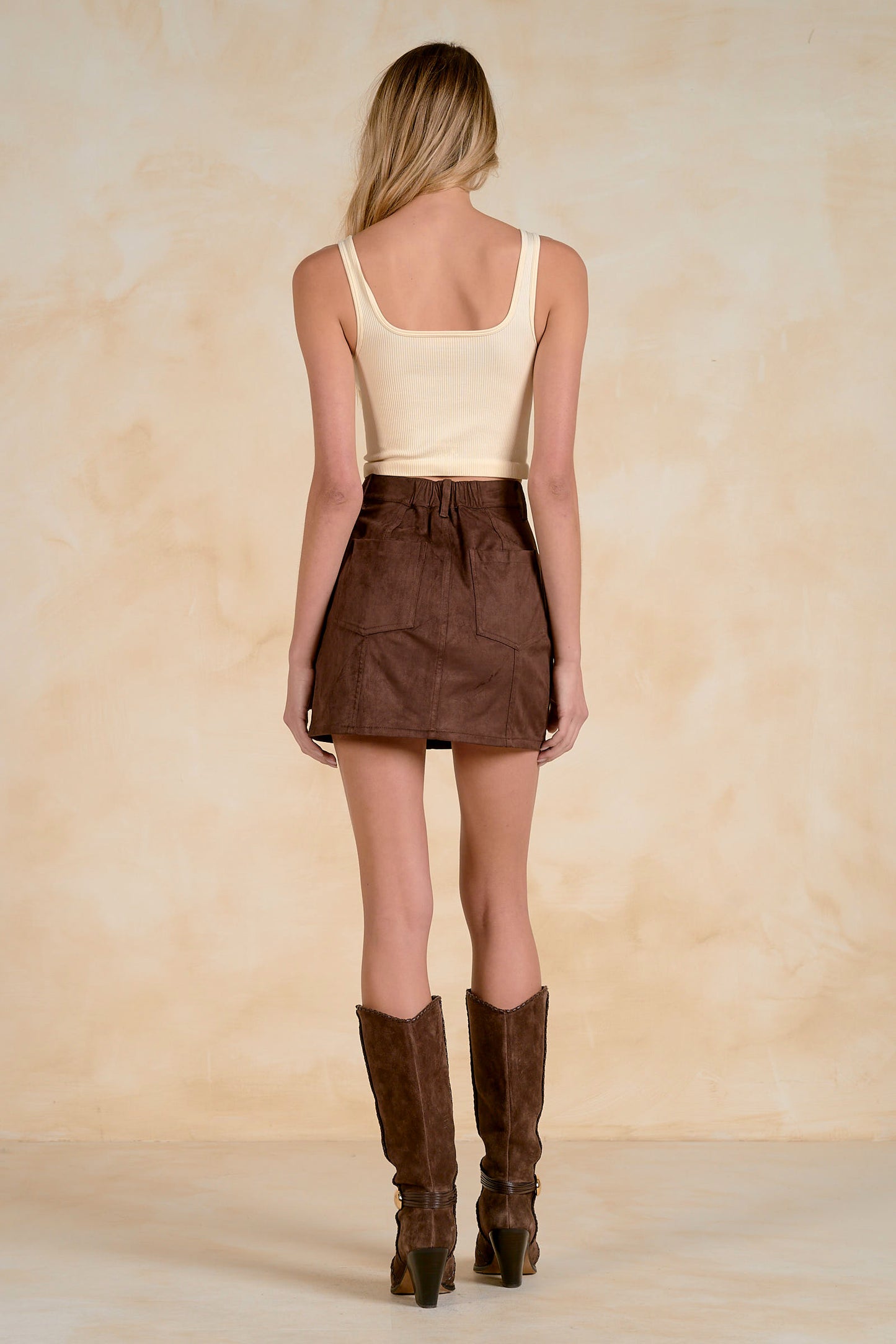 Chocolate Mini Skirt