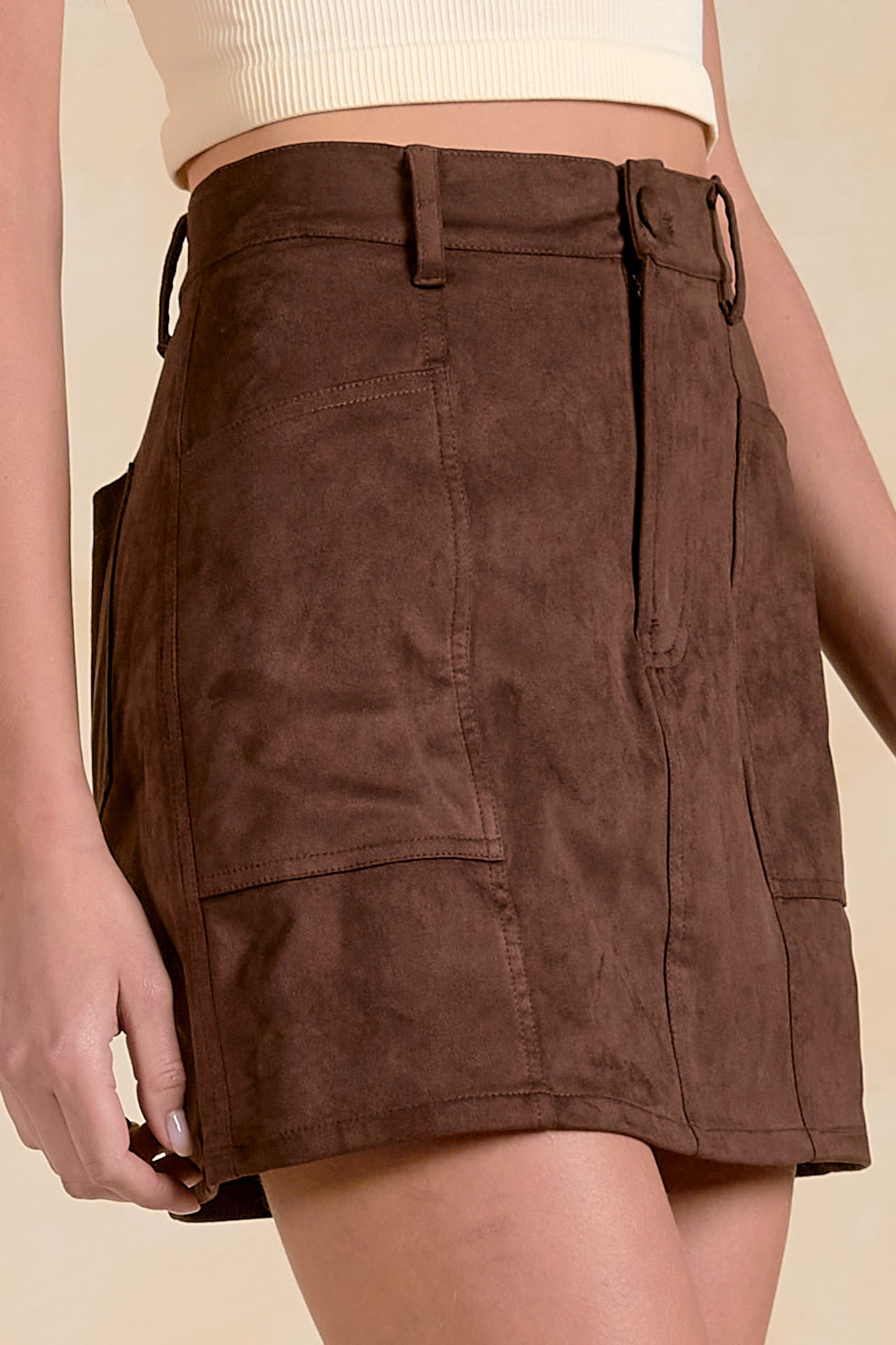 Chocolate Mini Skirt