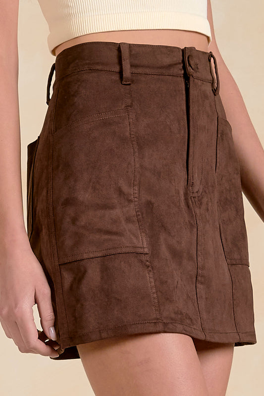 Chocolate Mini Skirt