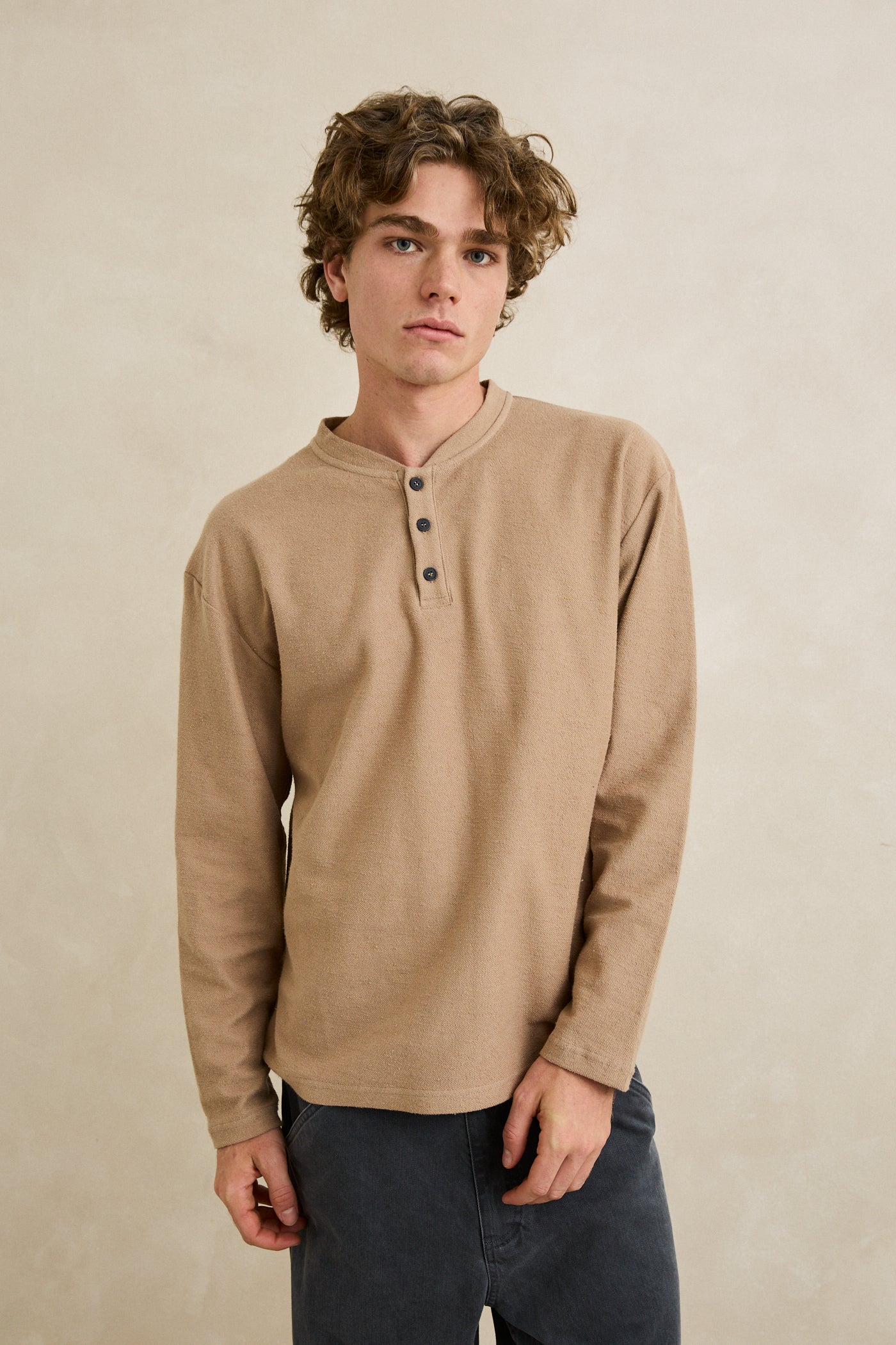Vintage Terry LS Henley