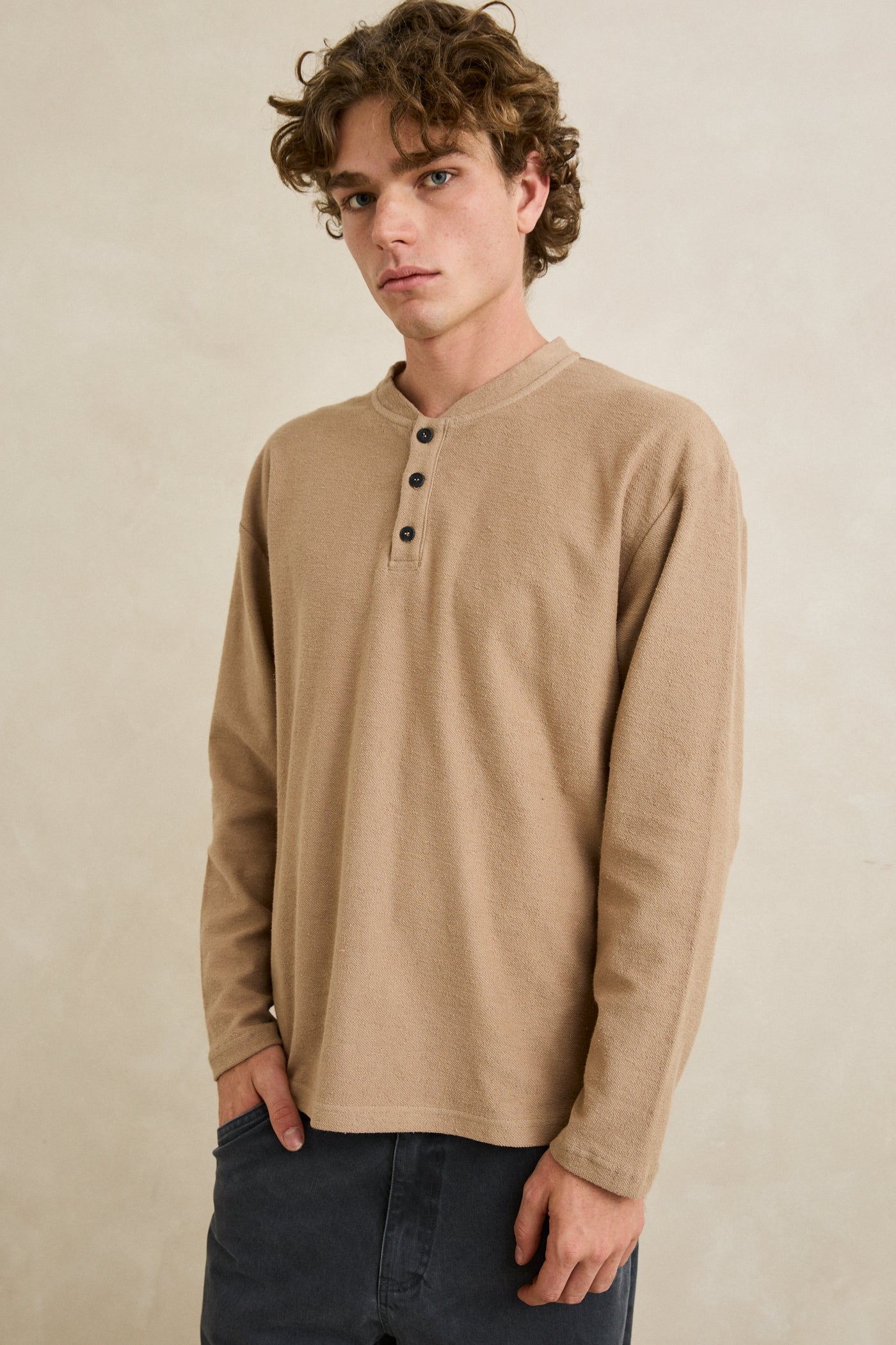 Vintage Terry LS Henley