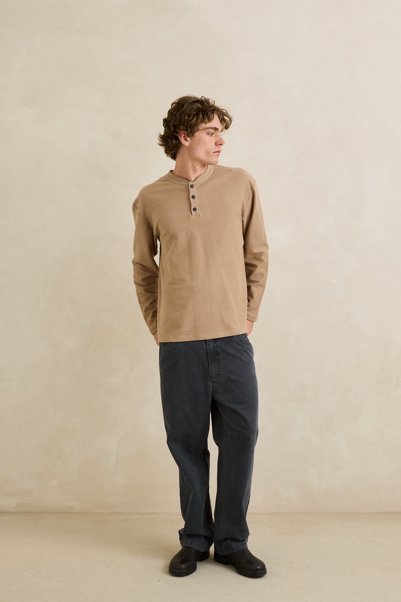 Vintage Terry LS Henley