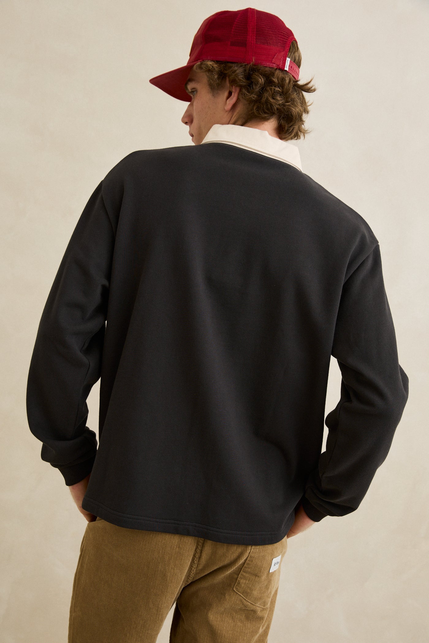 Koa Vintage Rugby Long Sleeve Polo