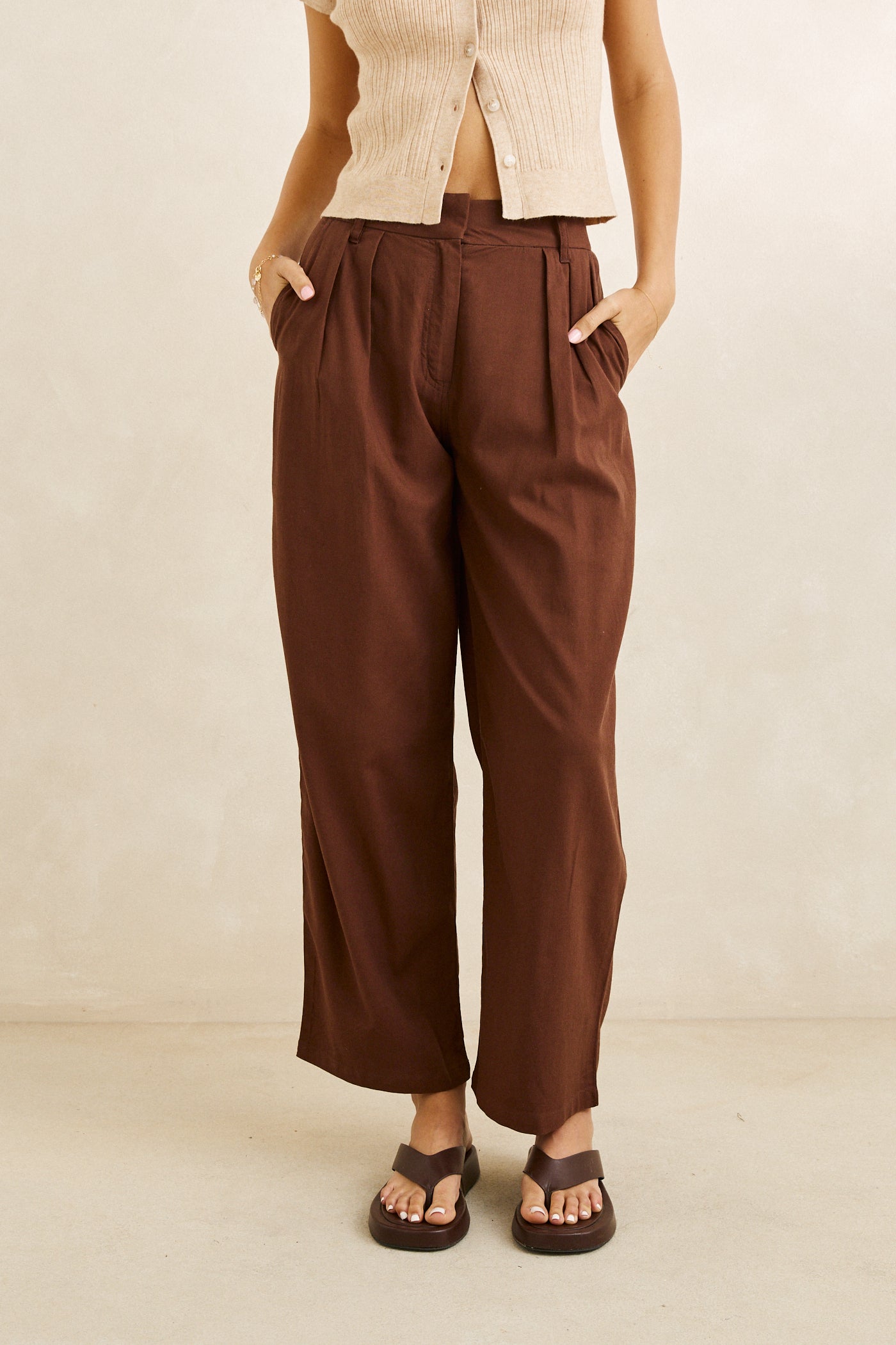 Venice Tailored Linen Pant