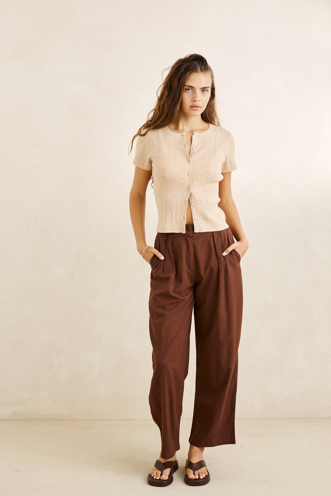 Venice Tailored Linen Pant