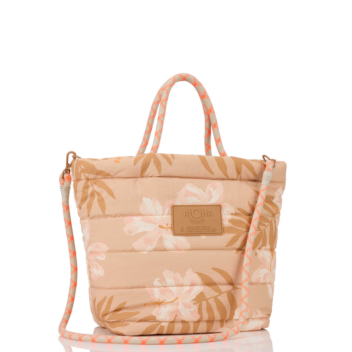 Large Quilted Rope Tote