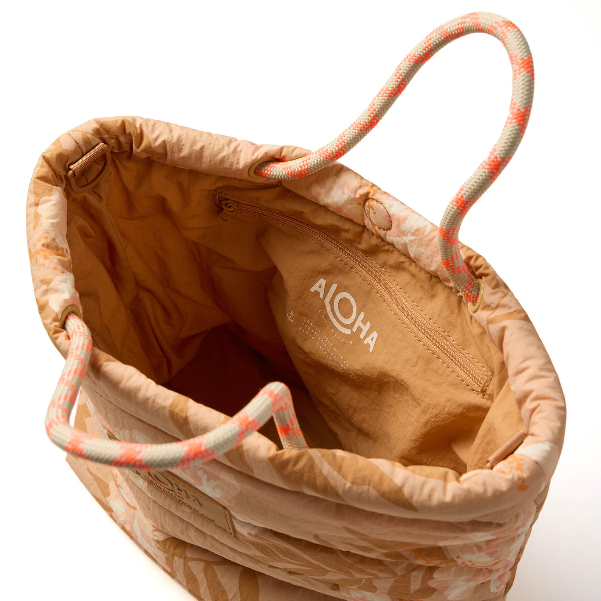 Large Quilted Rope Tote