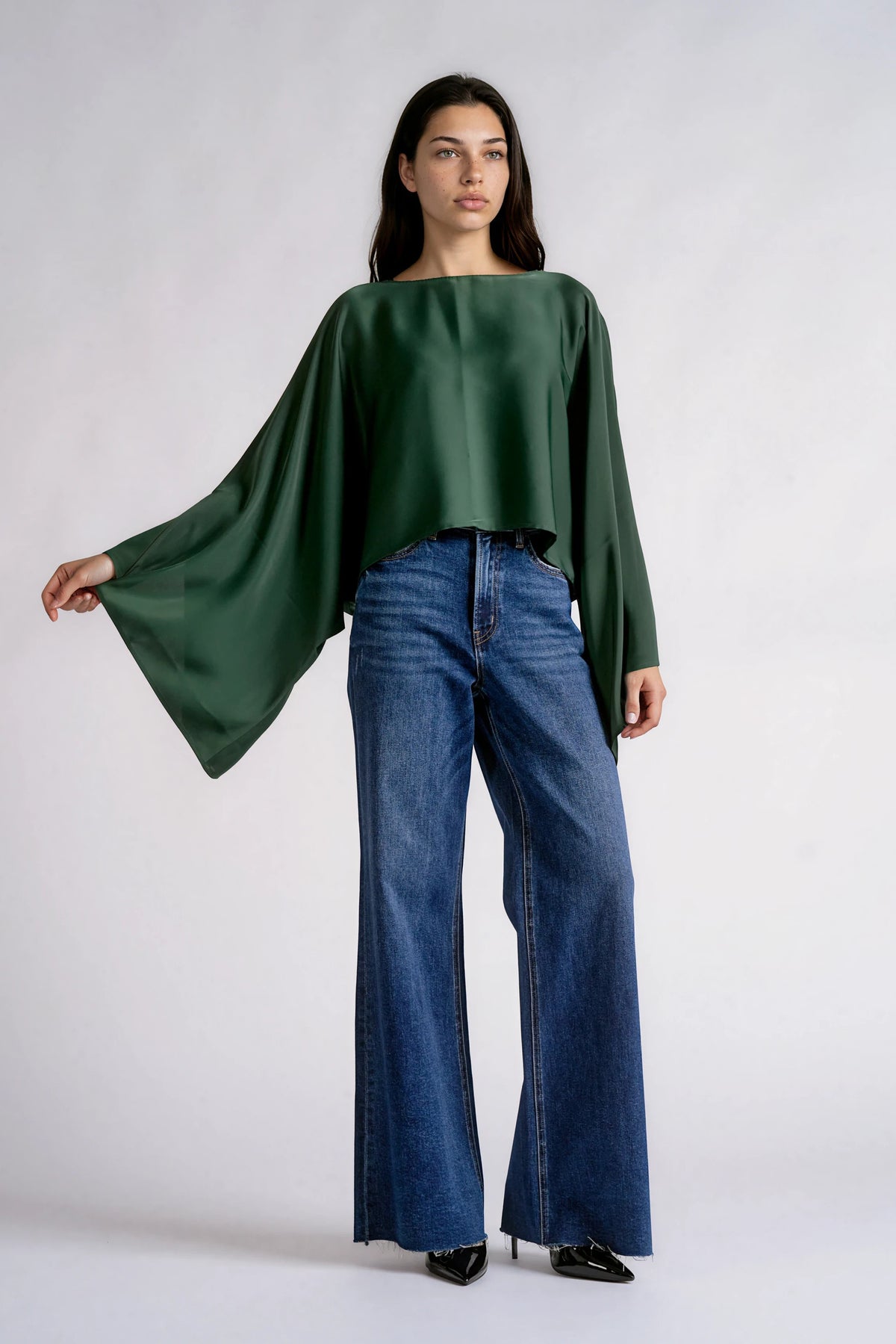 Holiday Bell Sleeve Blouse