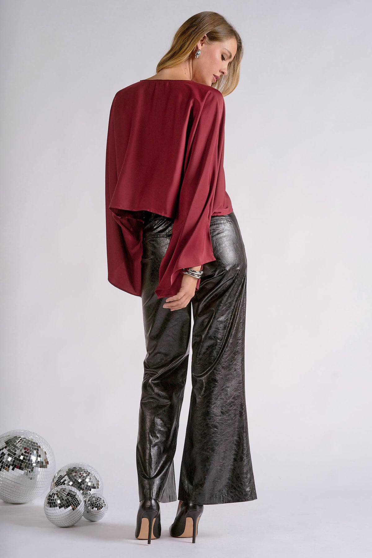Holiday Bell Sleeve Blouse