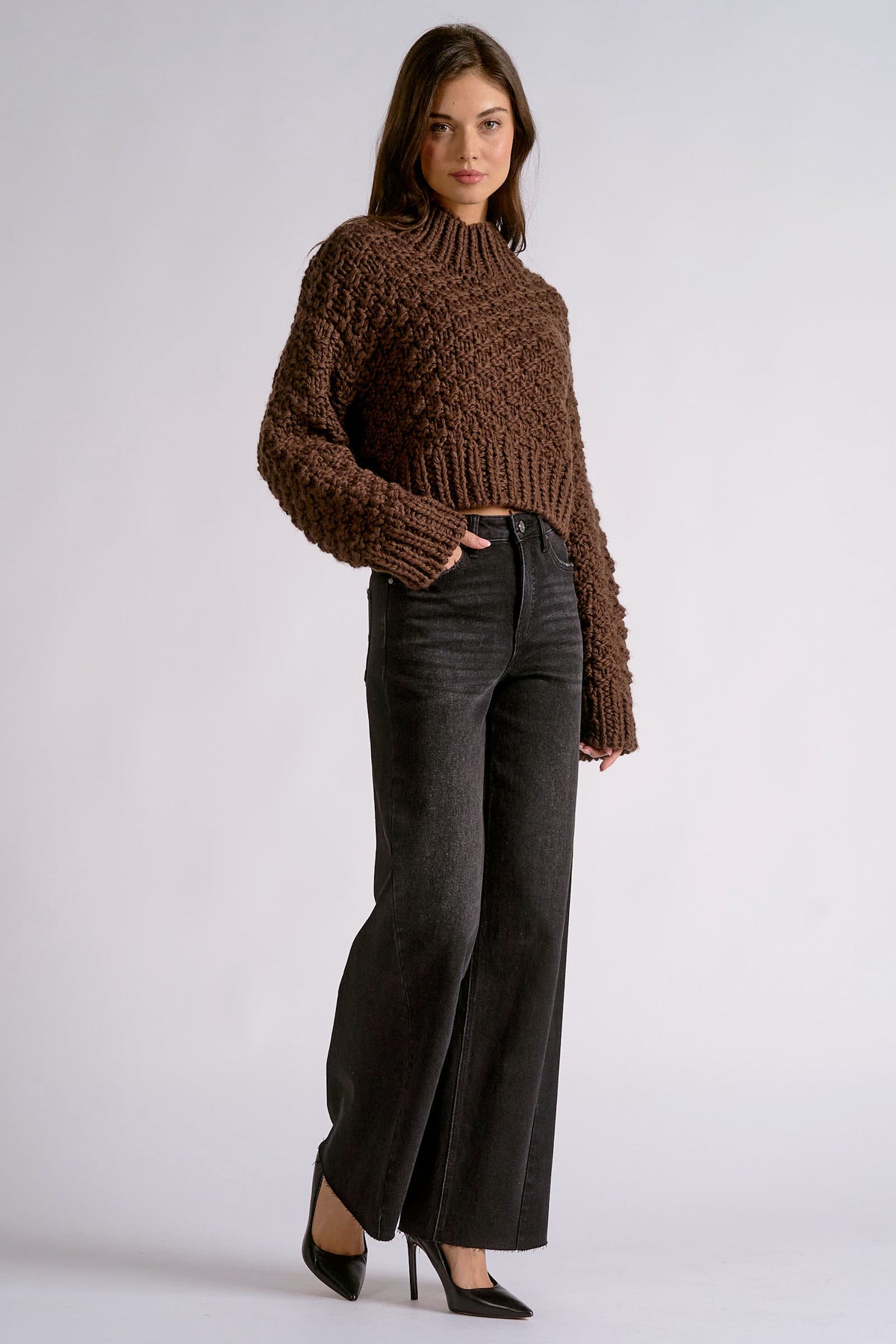 Chocolate Chunky Sweater