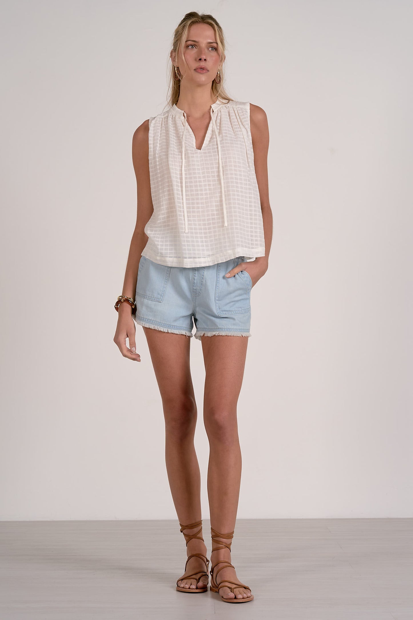 Beach Picnic Flowy Sleeveless Top