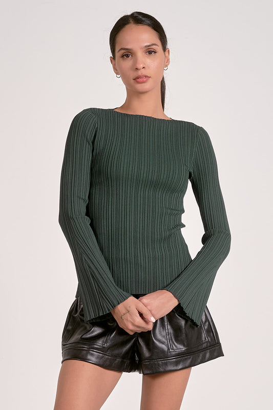 Evergreen Flare Long Sleeve Shirt