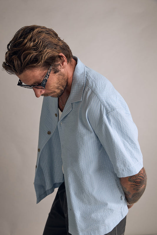 Relaxed Stripe Short Sleeve Shirt