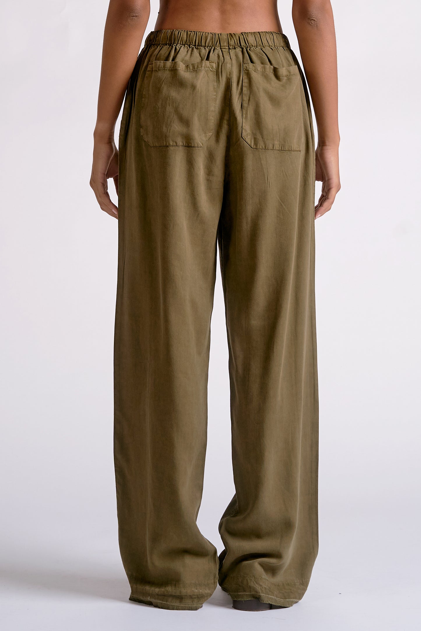 Denim Drawstring Pants