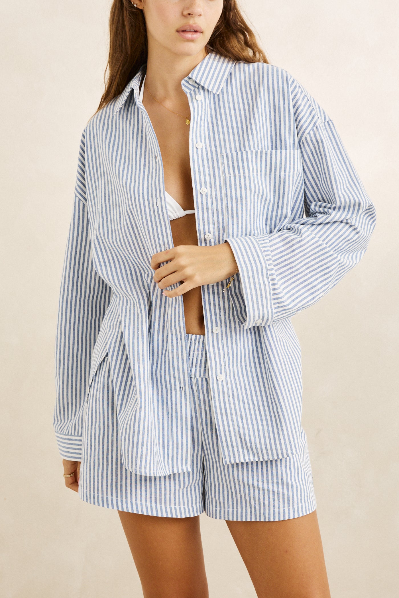 Vista Stripe Oversized Shirt