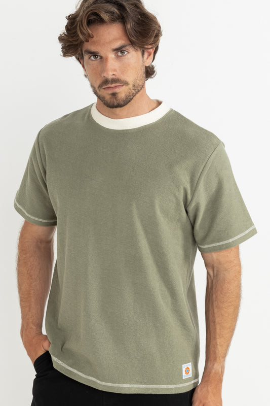Contrast Vintage Terry Short Sleeve T-Shirt
